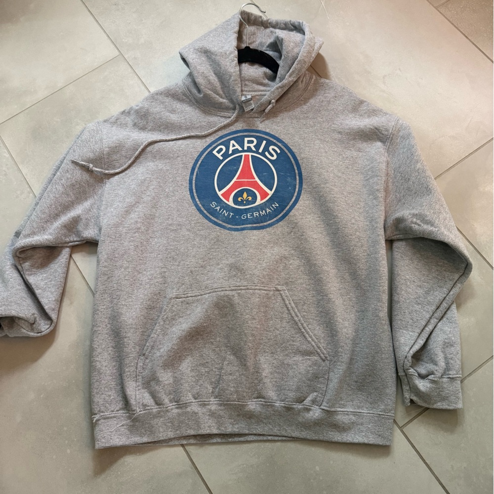 Paris St. Germain PSG Gray Kids Hoodie